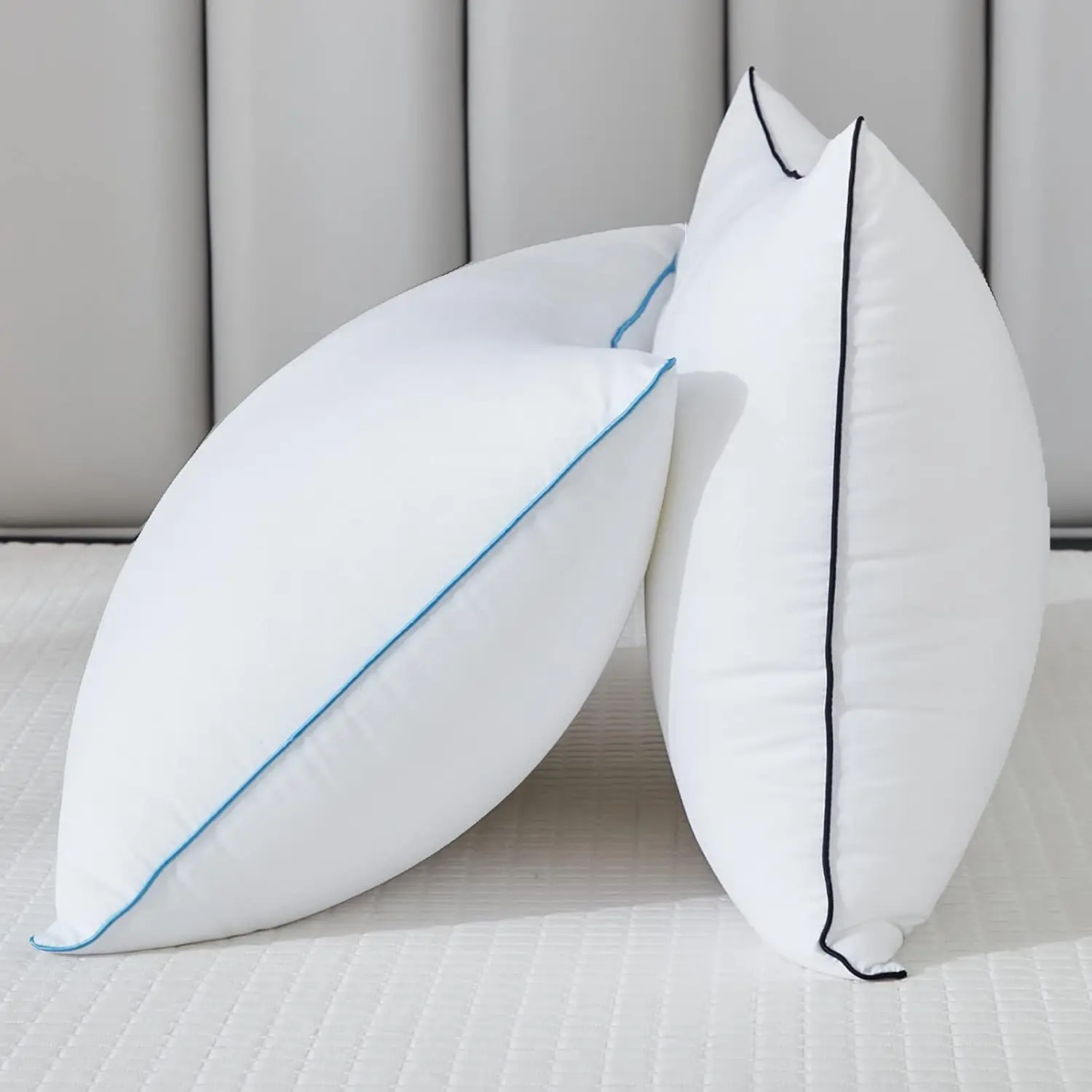 

Bed Pillows For Sleeping - Pillows Standard Size Set Of 2 Cooling Luxury Hotel Quality Pillow With Premium Plush Soft Down