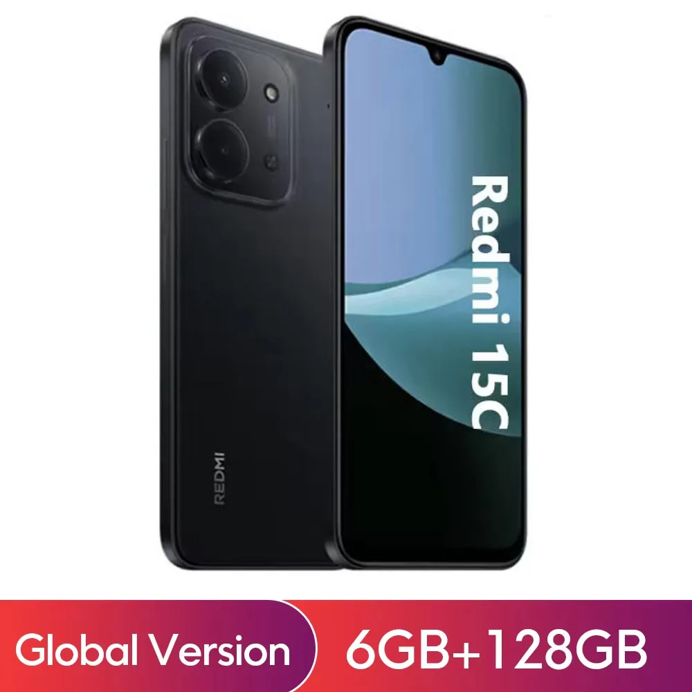 Xiaomi Redmi 15C Smartphone Global Version MediaTek Helio G81-Ultra 120Hz 6.9" Dot Drop display 33W charging