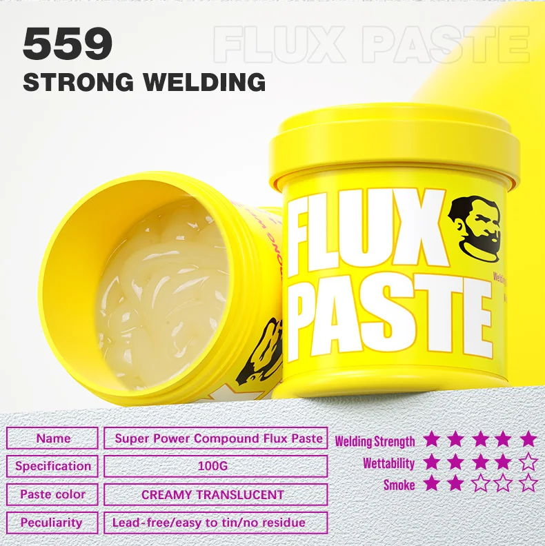 MONTEUR UV223 UV559 559 223 100G Loodvrij Soldeerpasta Flux Geen Schone Lassen Flux voor SMD PCB BGA Rework Solderen Reparatie Tool