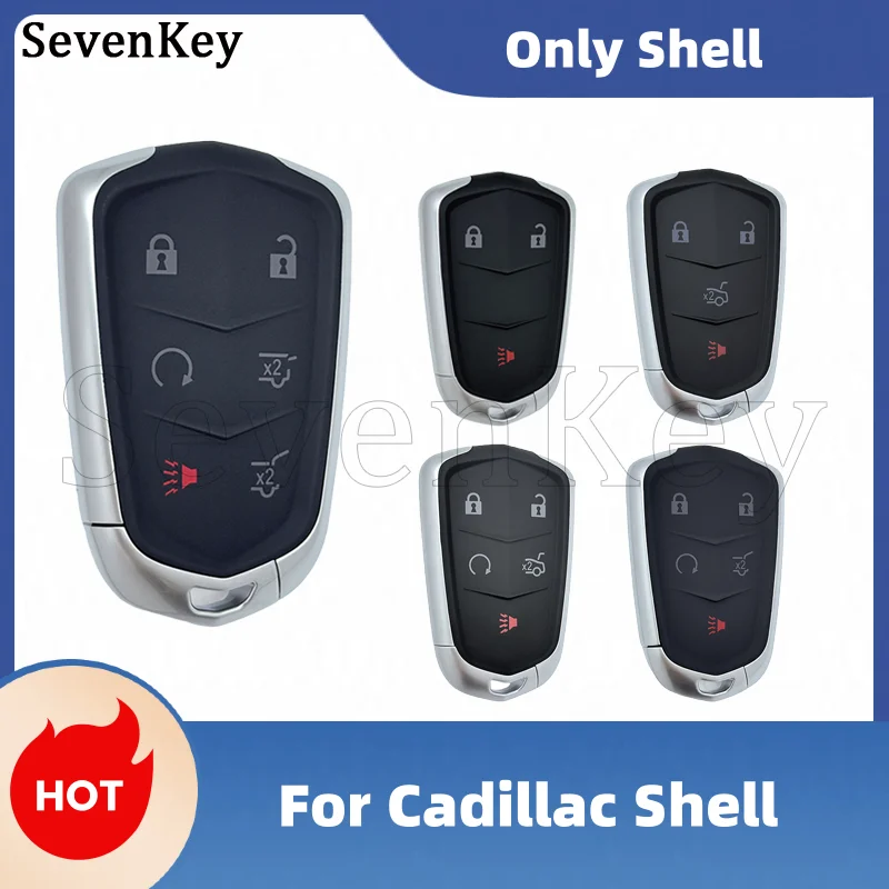 Seven HYQ2AB-315MHz HYQ2EB-433MHz Replacement Key Shell ID46 Chip For Cadillac Escalade ESV XTS CTS ATS XT5 XT4 CT6 2015-2019