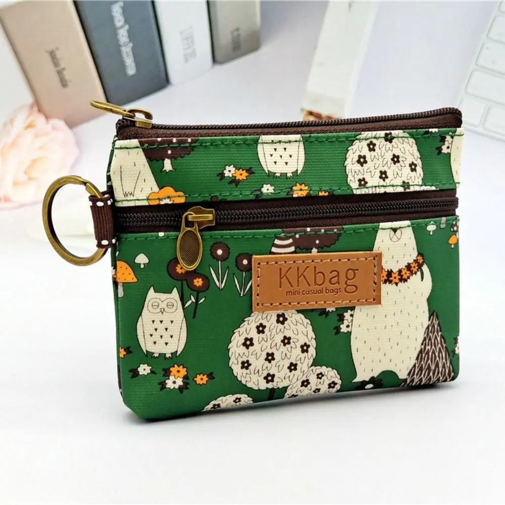 New Key Card Holder Storage Bag Small Cartoon Money Bag Lightweight Animals Wallet Student