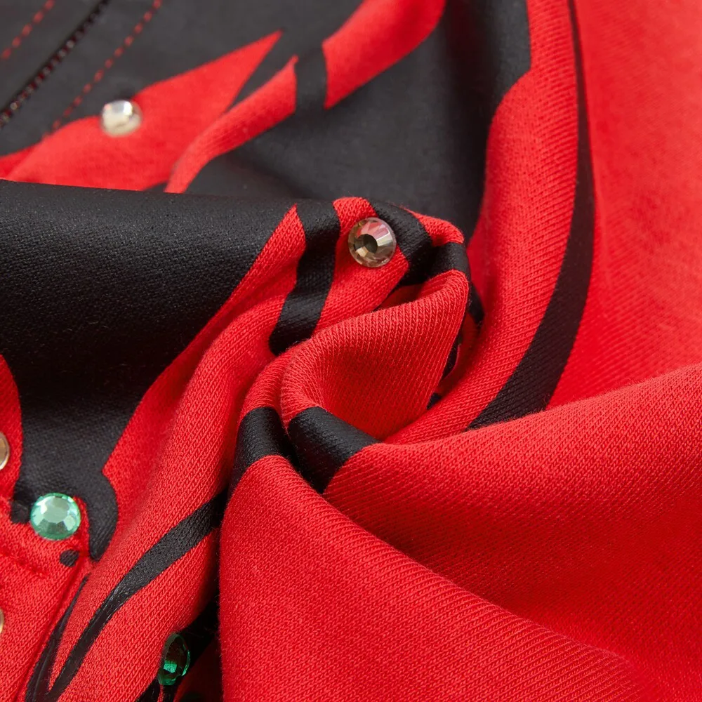 Strass-Grafik-Hoodie mit Reißverschluss für Herren, Oversized, verwaschen, Streetwear, Kapuzenpullover mit durchgehendem Reißverschluss, lässige Pullover, Unisex – Detail 19
