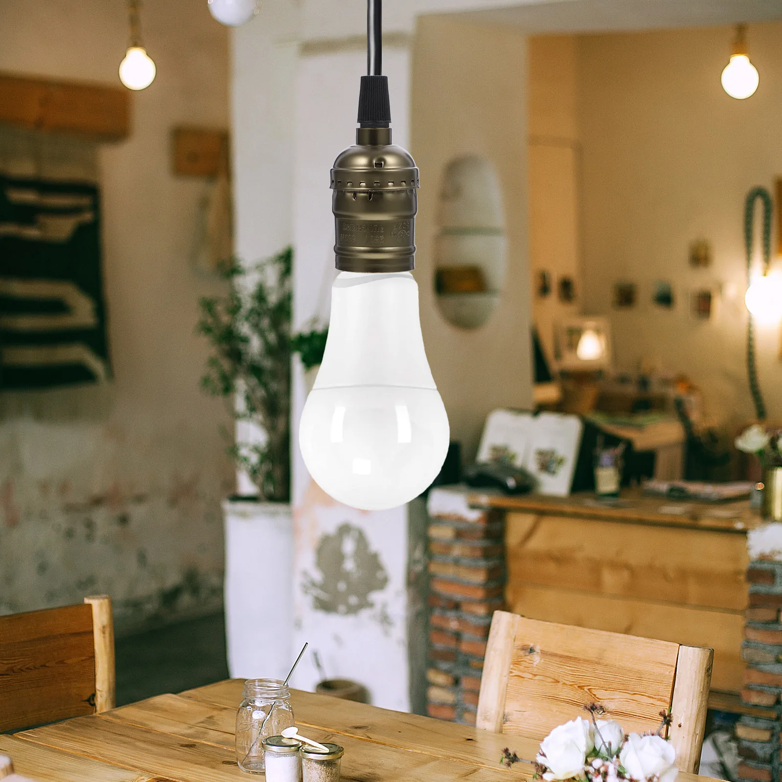 

2 Pcs E27 Chandelier Lamp Holder Variety of Light Bulbs Socket Reasonable Structure Aluminum Ceiling