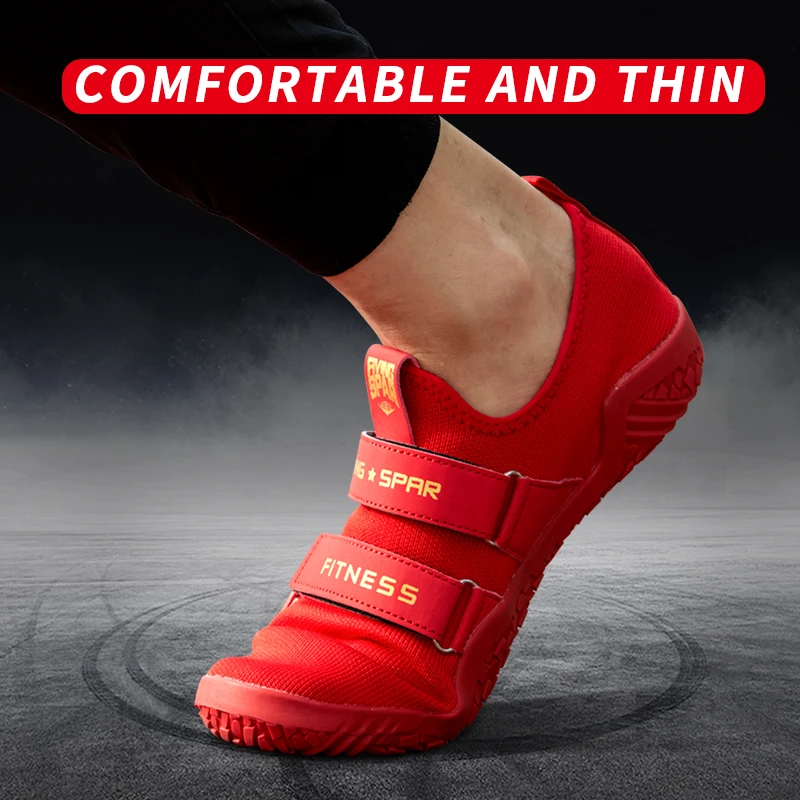 FIVING 2023 New Unisex Squat Hard Pull Shoes Soft Bottom Weight Lifting Shoes Men And Women White Red Sport Shoes Unisex