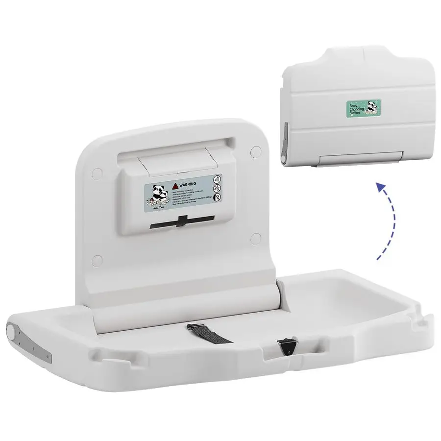 

Горизонтальная настенная станция для пеленания, соответствующая Care ADA, складной столик для пеленания с дозатором и безопасностью