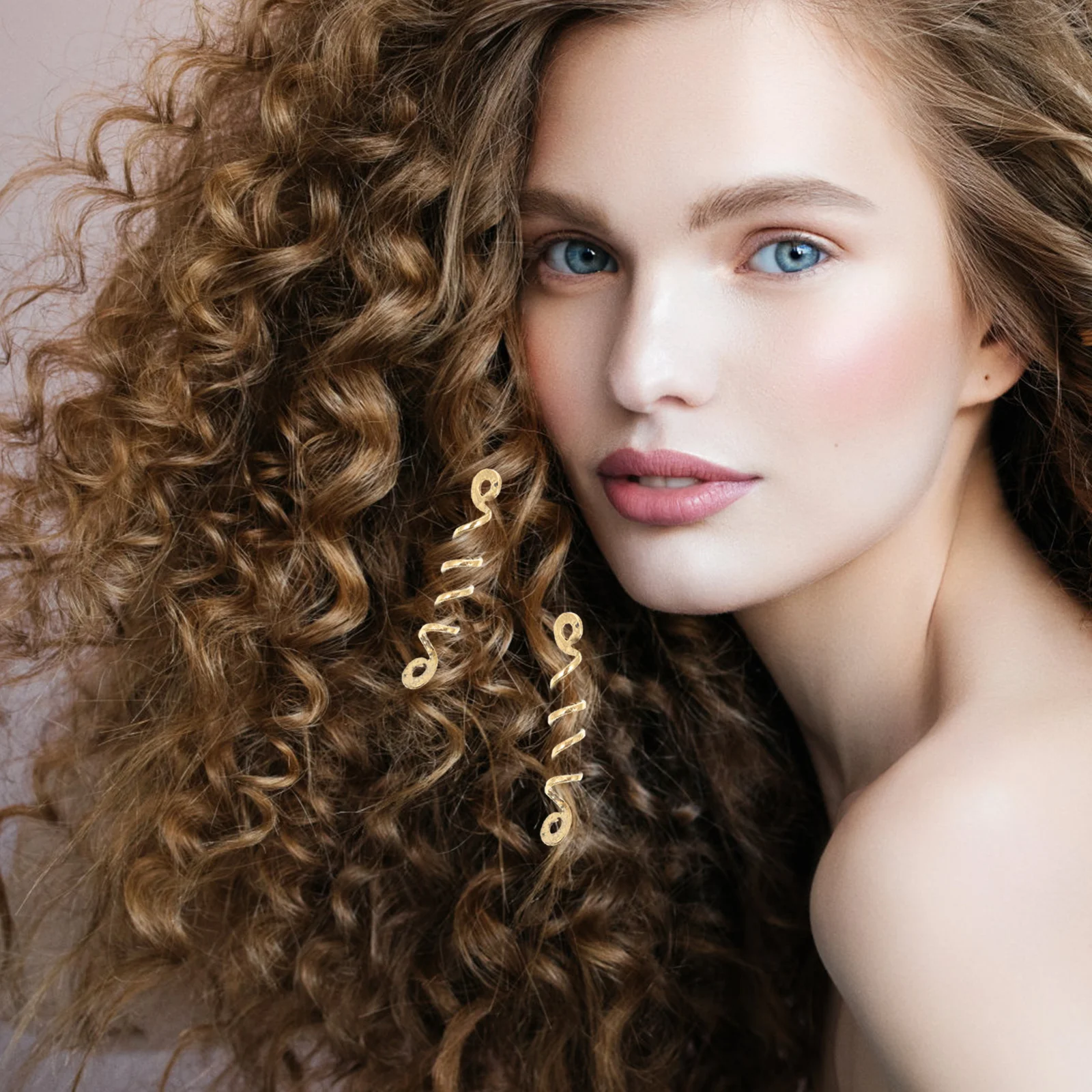 

9pcs Dreadlocks Beads Spiral Coil Hair Cuffs Clip For Women Girls Party Wedding Festival Gift Fashionable Chic Stylish Accessory