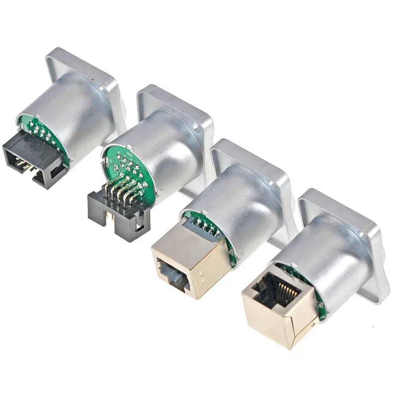 A88X Waterproof Shielded With Pushbutton RJ45 Connector No Pushbutton RJ45 Holder Portable LED Display Signal Plug Socket, Durab