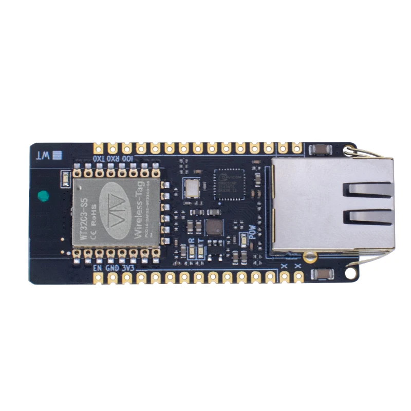 ETH01-EVO Enlightenment Display ESP32-C3 module WIFI Bluetooth Ethernet 3 in 1 Internet of Things Gateway Updated WT32-ETH01