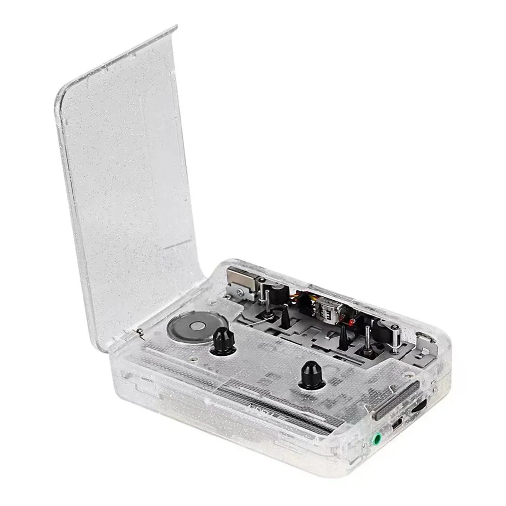 

Transparent Shell Walkman USB Cassette Tape Cassette Recorder Capture Music Player Portable USB Cassette Tape to MP3 Converter