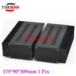 Tokban Audio 1809 175*90*309mm Aluminum Split Mono Amplifier Chassis Enclosure Single-side Radiator DIy Home Amp Case Shell