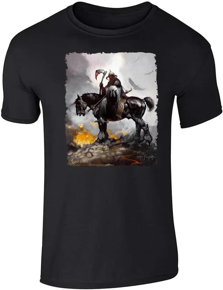 

Pop Threads Death Dealer by Frank Frazetta Art Horror Graphic Tee T-Shirt for Men