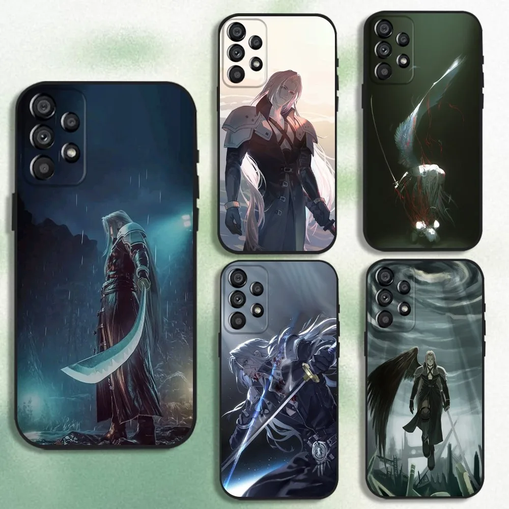 

Sephiroth F-Final F-Fantasy Phone Case For Samsung Galaxy A20,A21s,A22,A31,A32,A52,A53,A72,73,A80 Soft Black Cover