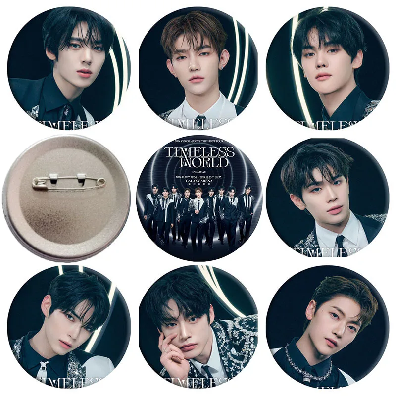 Kpop ZB1 Brooches ZEROBASEONE Photo Badge ZHANGHAN SUNG HAN BIN Ricky Bag Pendant Accessories Fans Gifts