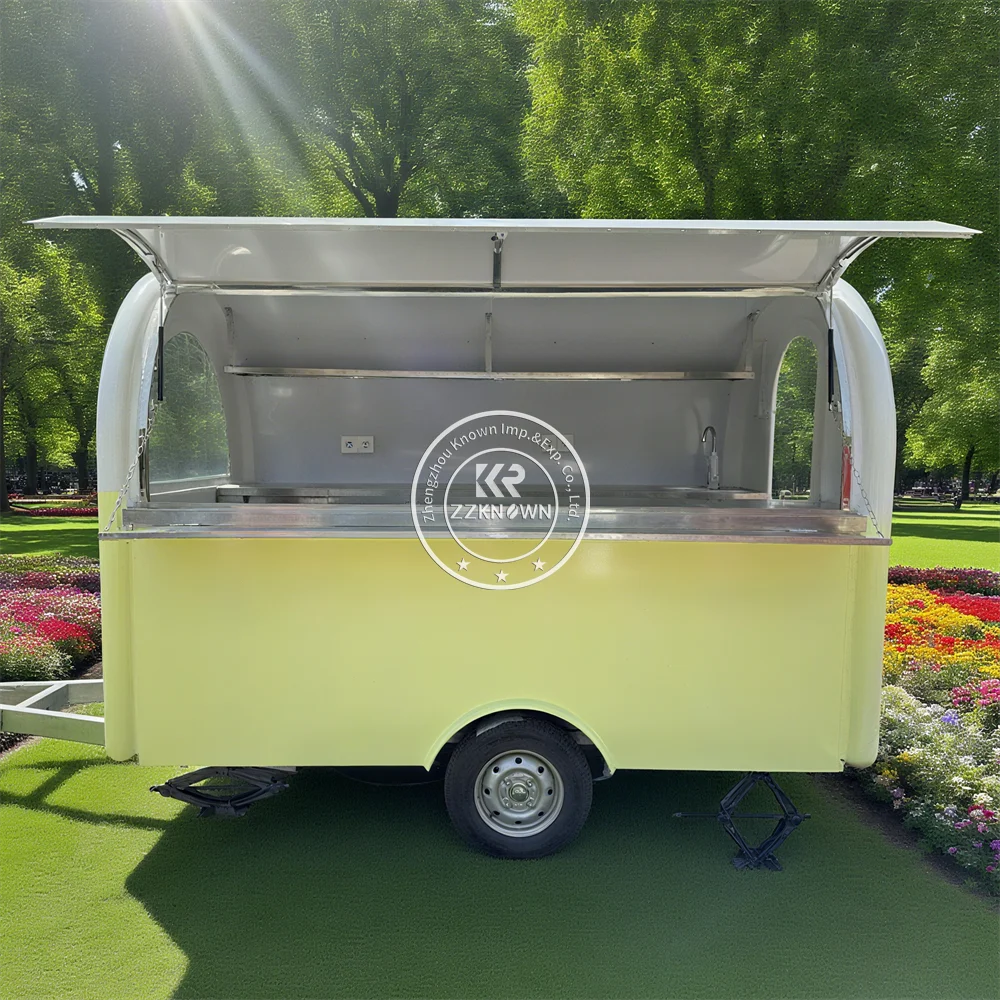

Mobile Food Trailer Coffee Kisosk Catering Trailer Mobile Burger Donut Popcorn Hot Dog Cart Food Truck With Full Kitchen