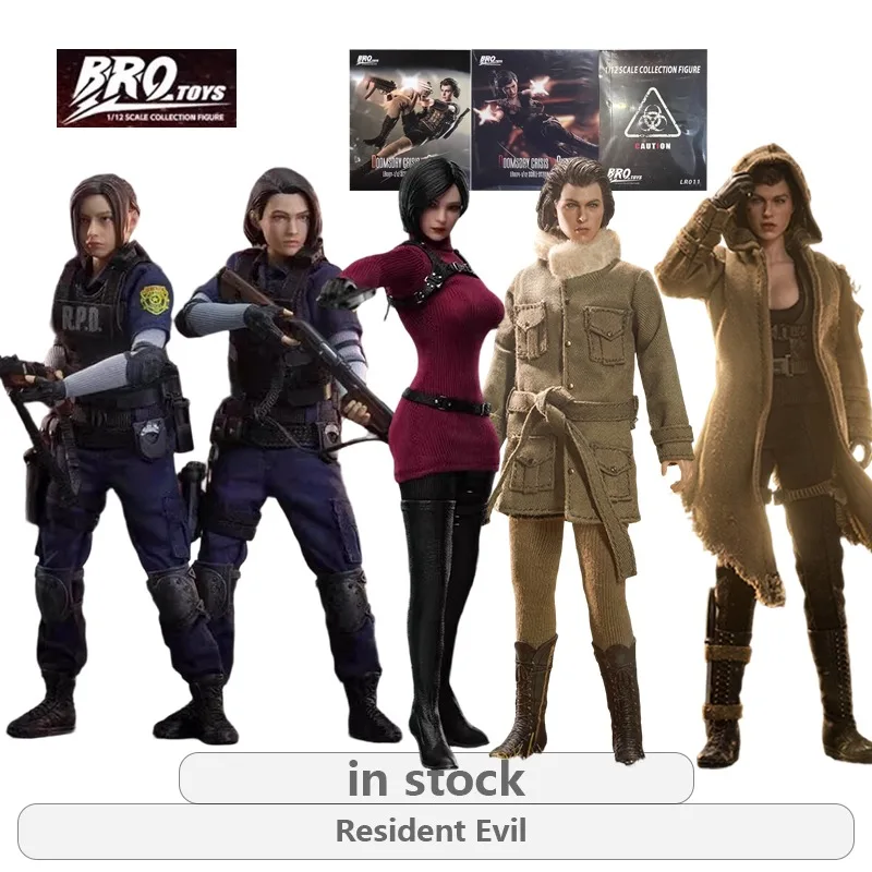 

Оригинальная серия подвижных кукол BROTOYS 1/12: Фигурки Алис, Гил Клэр, Эда Вонг. Подвижные модели-игрушки, подарки для мальчиков.