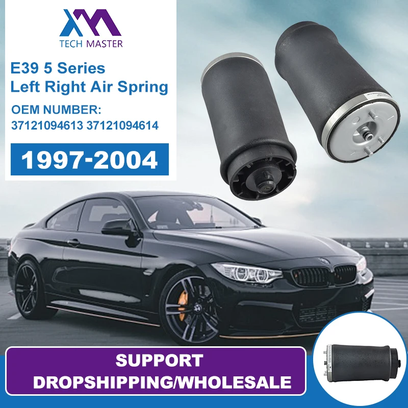 Air Suspension Kit Shock Absorber For E39 5 Series Left Right Air Spring Bag 37121094613 37121094614 1997-2004 18 Month Warranty