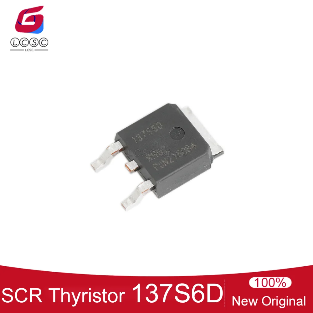 10Pcs Original 137S6D 4Q Triac BT137S-600D,118 TO-252-2 600V Thyristor Silicon Controlled Transistor