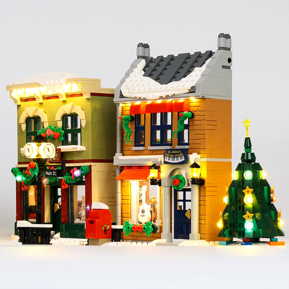 EASYLITE LED Light Kit For Christmas 10308 Holiday Main Street Building Blocks Set Bricks Toys For DIY No Model