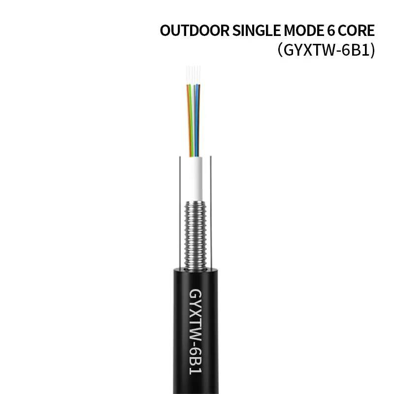 High Quality  2 4 6 8 Core  Fiber-Optic Cable GYXTW  Outdoor Fiber Optic Cable PVC LSZH Material  for FTTH Applications