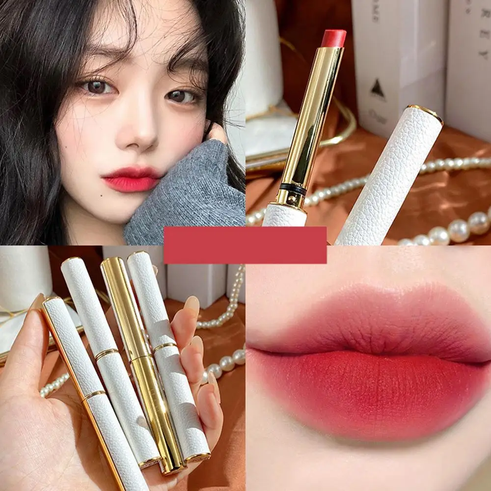 Velvet Lipstick Lip Gloss Matte Waterproof Non-stick Lip Tint Long Sexy Lasting Red Cup Matte Lip Stick M1P5