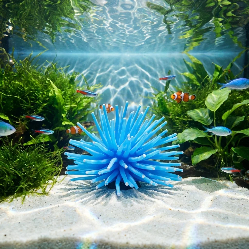 Künstliche Seeigel Korallen Quallen Aquarium-Dekoration Fischbecken-Ornament