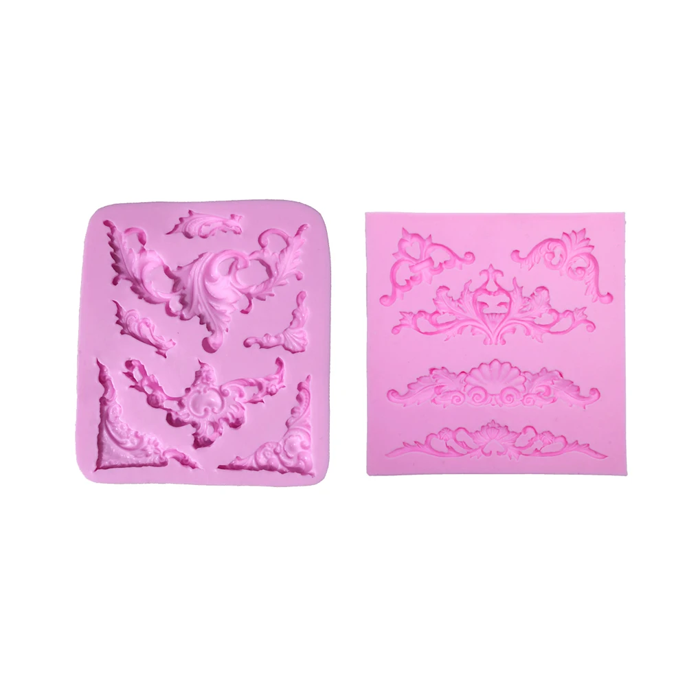 

European Style Antique Relief Cooking Tools Fondant Silicone Muld Chocolate For Baking Of Cake Decoration Candy Pastry