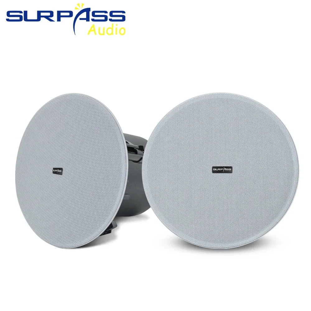 

5.25Inch 30W Frameless Coaxial Ceiling Speaker with Magnetic Grill Back Cover Powerful Home Theater Surround Sound System Indoor