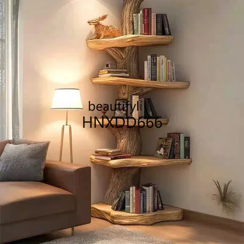 ss newTree solid wood living room baffle stake storage study combination bookshelf
