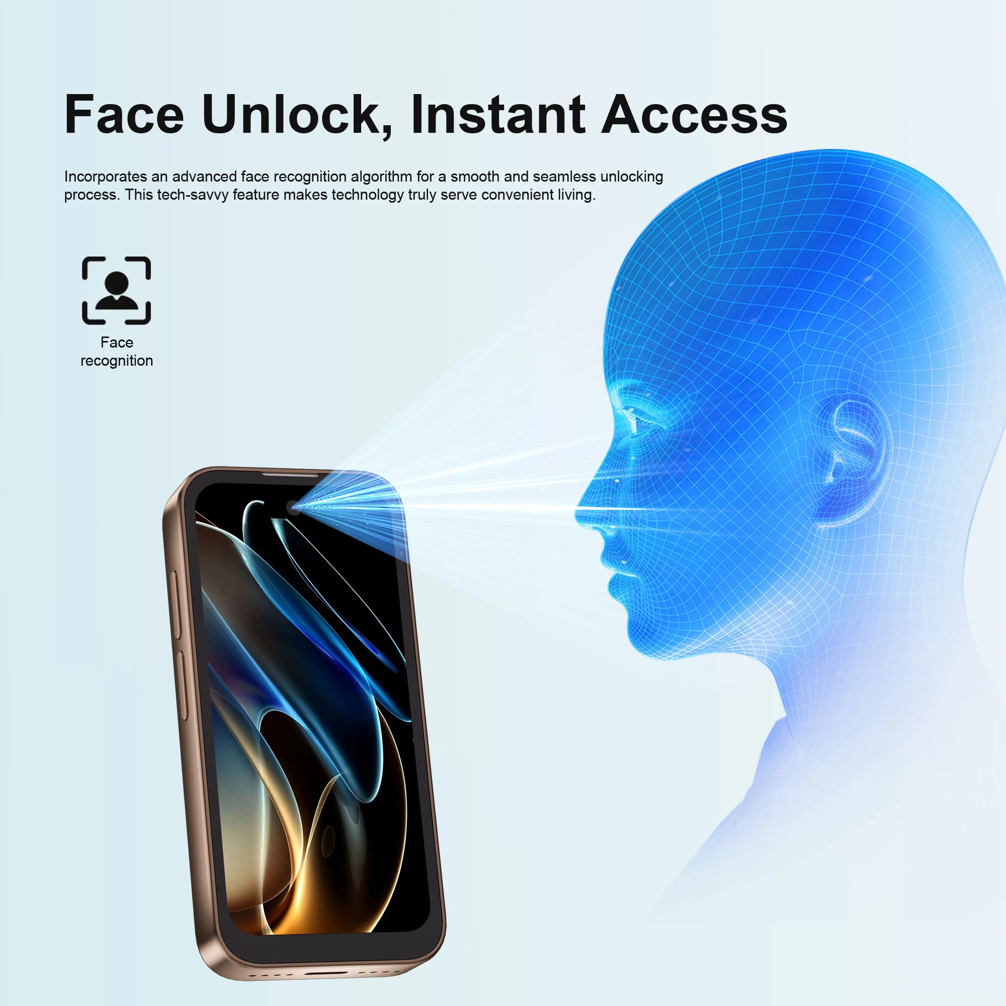 SERVO 17PRO MAX هاتف ذكي صغير بشاشة 3.75 بوصة 3G WCDMA Android OS Play Store Face Unlock WiFi هواتف ذكية صغيرة بشريحتين الاستعداد #4