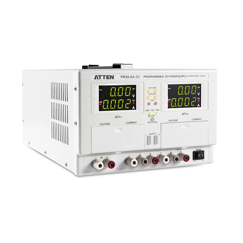 ATTEN PR35-5A-3C Upgraded Multi-Protection Adjustable DC Regulated Power Supply for Computer/Laptop Mobile Phones Game Players