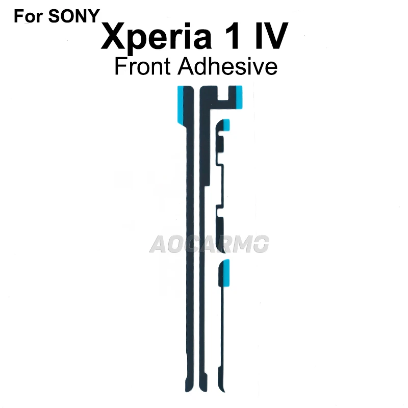 Aocarmo For Sony Xperia 1 IV XQ-CT72 CT62 Front LCD Display Screen Adhesive Back Cover Rear Housing Door Sticker Glue Tape