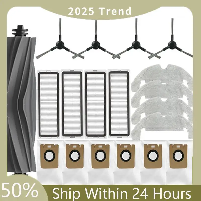 

Основные аксессуары для уборки, совместимые с Dreame Bot D10s Plus/D9 Plus: боковые щетки, салфетки для уборки, HEPA-фильтры и пылесборники.