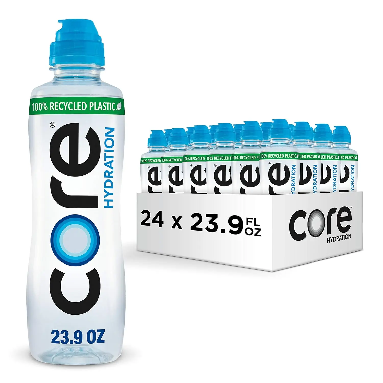 

Purified Water with Electrolytes, 23.9 fl oz Sport Cap Bottle (Pack of 24)