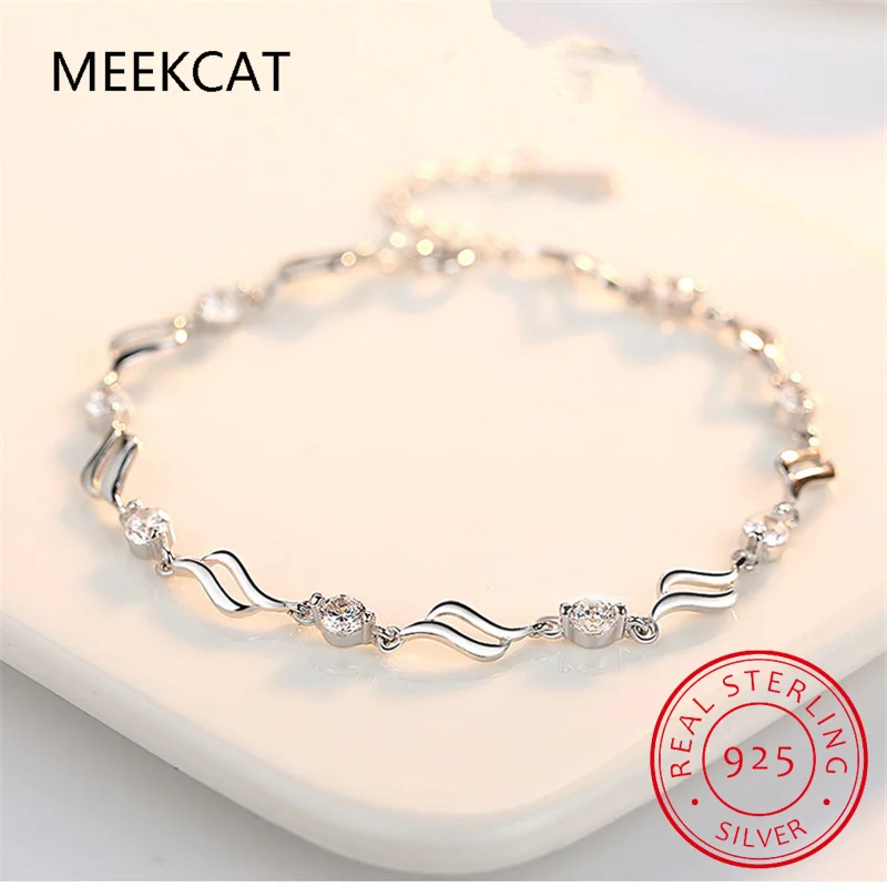 Four Claw Round Natural Amethyst 925 Sterling Silver Bracelet for Women Purple Gemstone Statement Jewelry Pulseiras De Prata