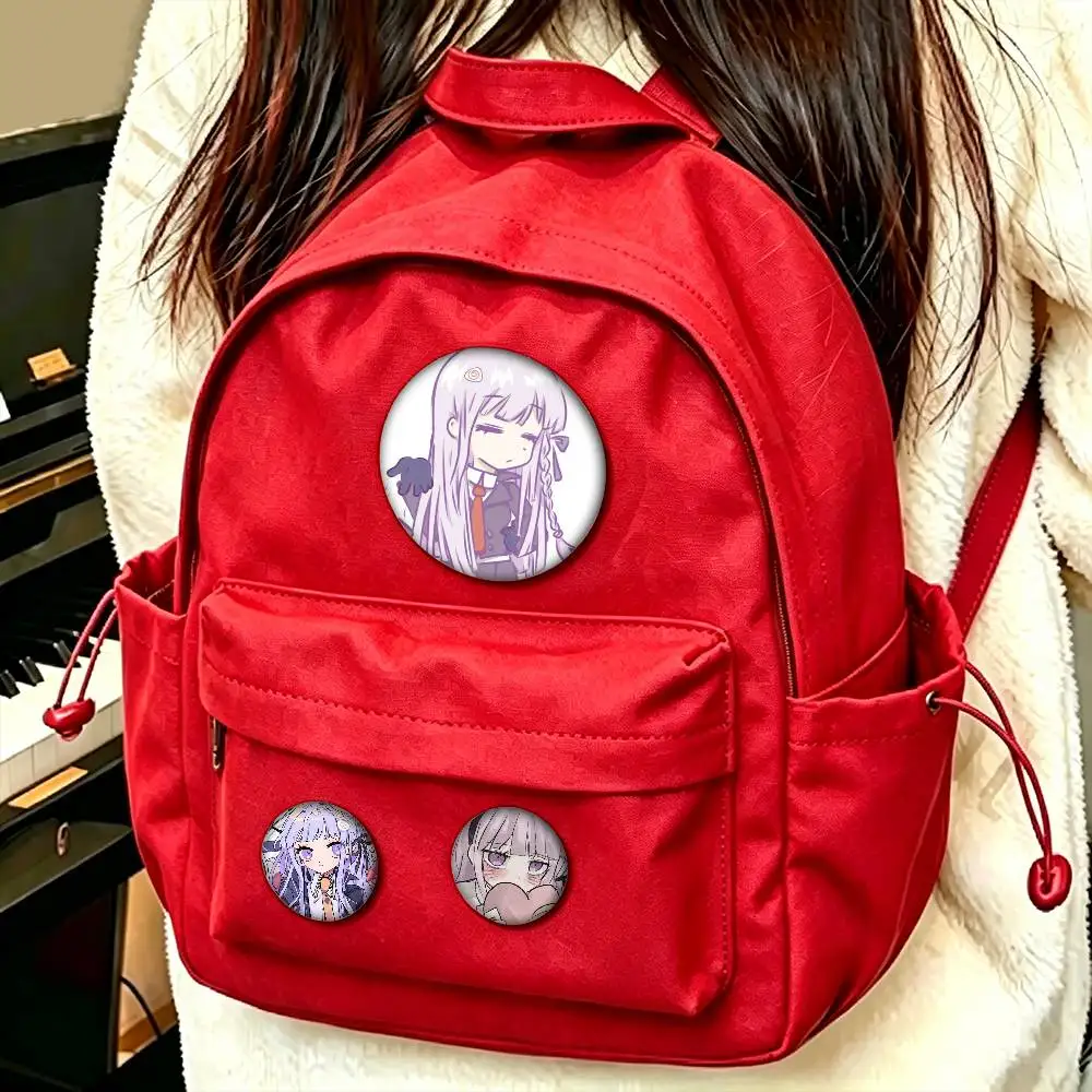 Danganronpa Kyoko Kirigiri Custom Enamel Pin Badges 25mm 32mm 44mm 58mm Backpack Hat Decor Toys Gifts
