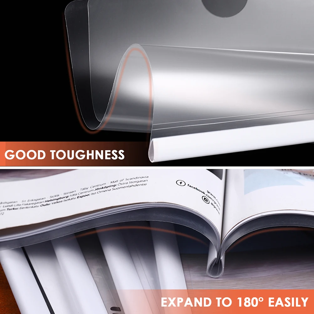 

20Pcs File Folder Transparent Sliding Bar Holder Anti-Slip Locking Bar High Capacity A4 Paper Cover Case Document Organizer
