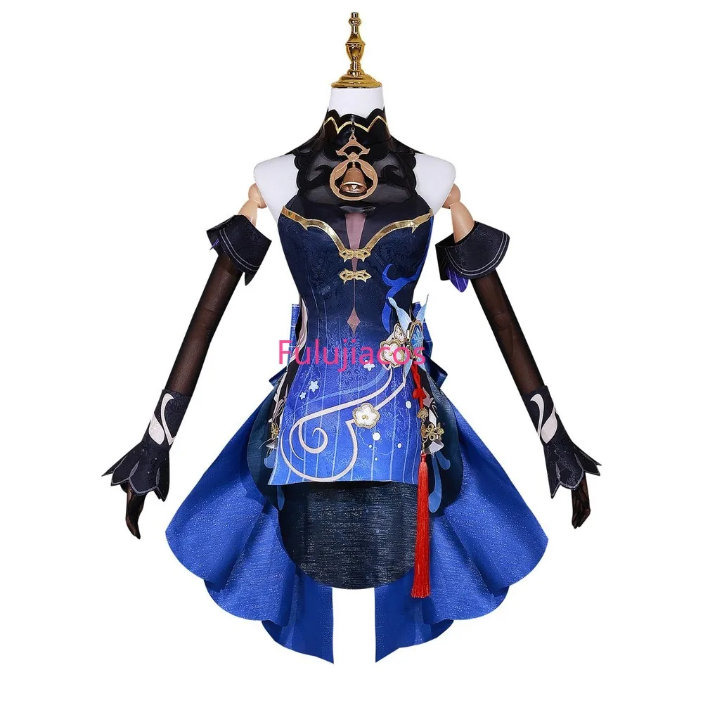 Fulujiacos Ganyu lanterne Rite Cosplay Costume femme robe Halloween