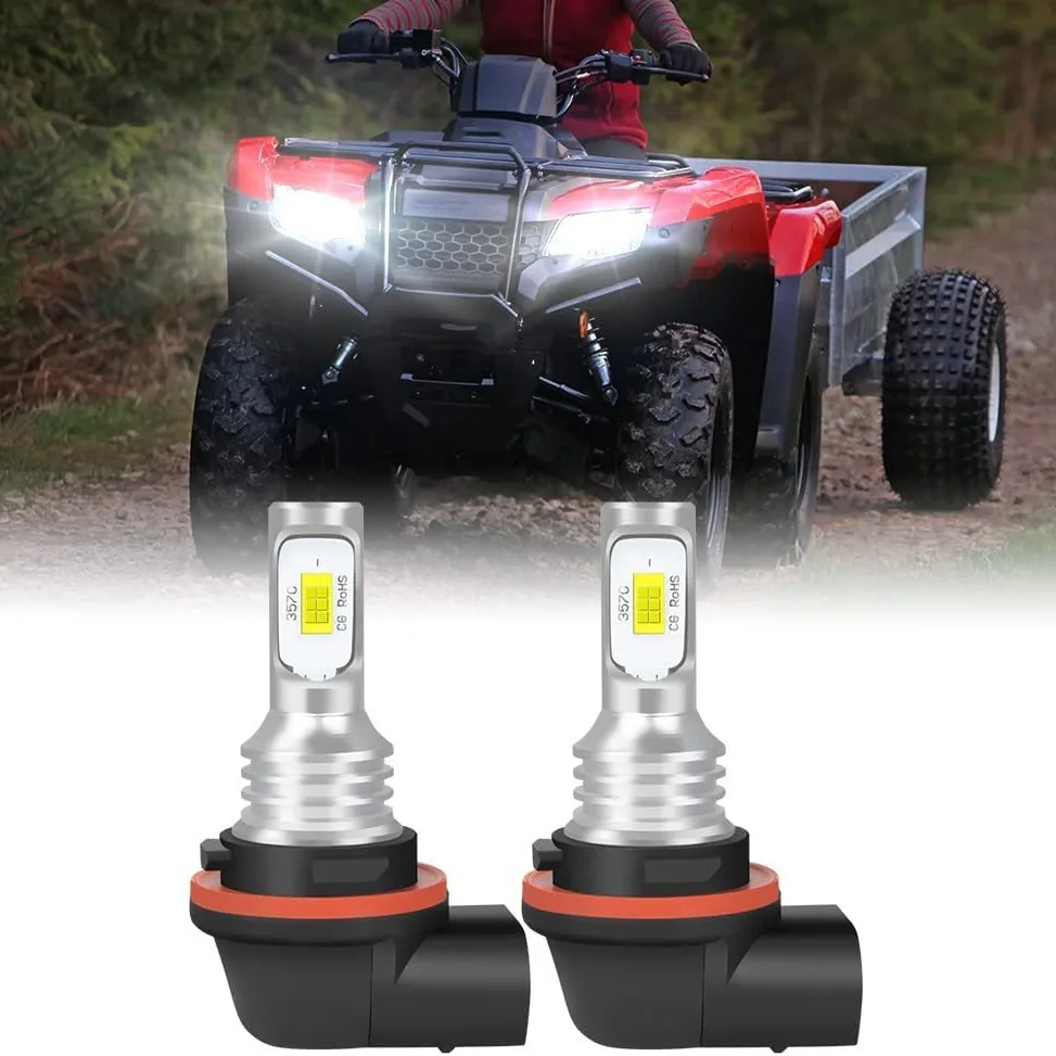 

2 шт. HS5X лампы для фар Honda Rancher TRX420 TRX500 дальнего и ближнего света, 12 В светодиодные фонари для квадроциклов с длительным сроком службы, аксессуары