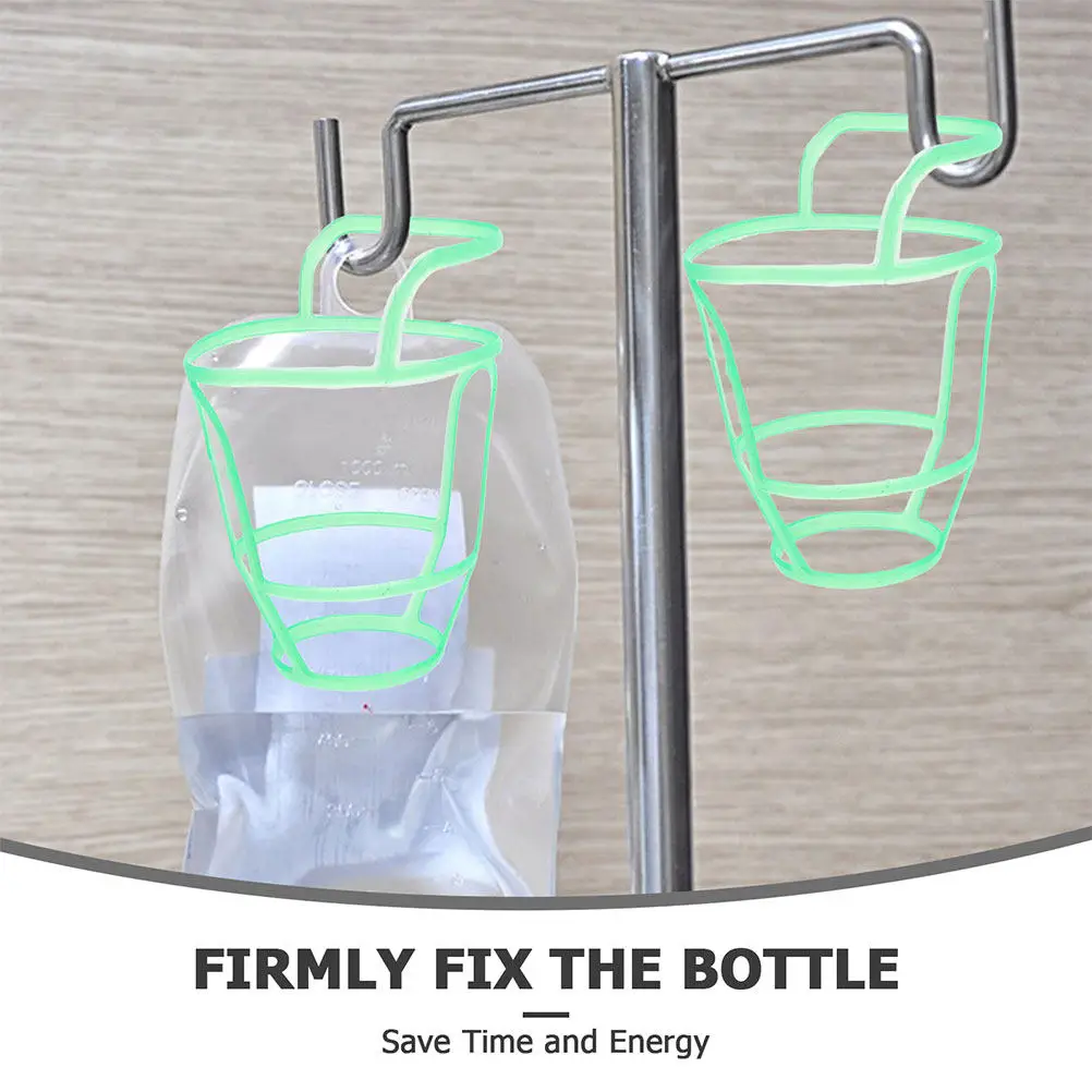 10Pcs Hospital Infusion Bottle Net Cover Plastic Grid Hanging Net for Saline Drip Bottles Iv Bottle Safety Holder