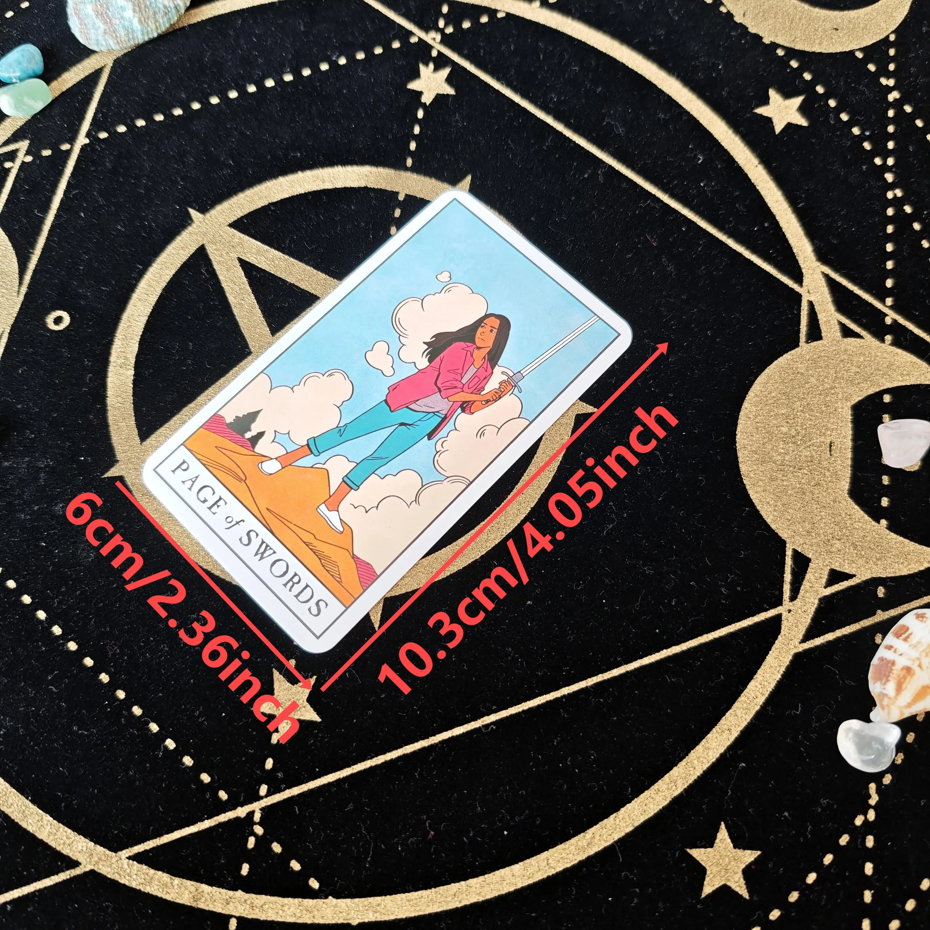 Modern Witch Tarot Cards A 78 Deck Oracle English Divination Borad Playing Games,Holiday Games, Halloween and Christmas Gifts