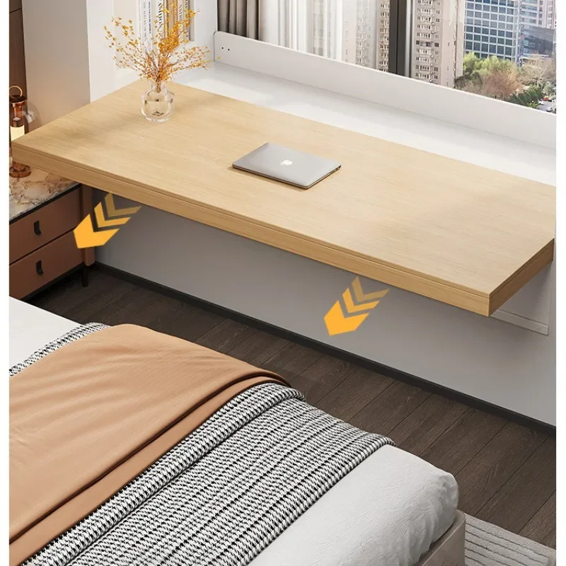 Bay window desk Solid wood with drawers Bay window Retractable pull-out study desk transformation saves space
