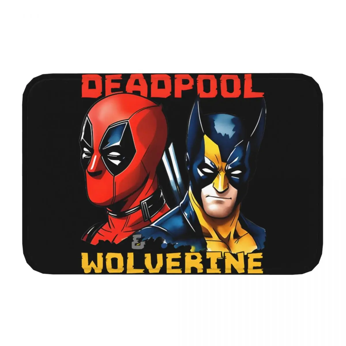 Deadpool & Wolverine Bath Mat Popular Movies Doormat Flannel Carpet Entrance Door Rug Home Decoration