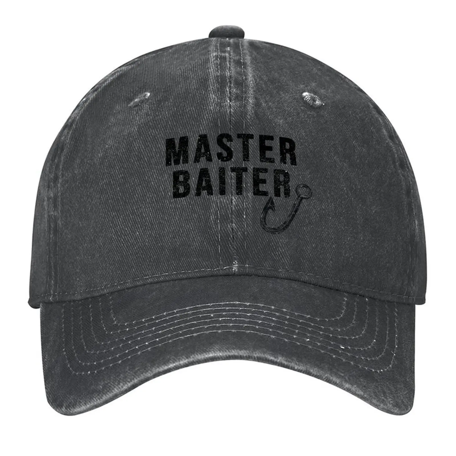 

Master Baiter Funny Fishing Quotes Baseball Cap luxury caps Snap Back Hat western Hat sun hat Women's Men's