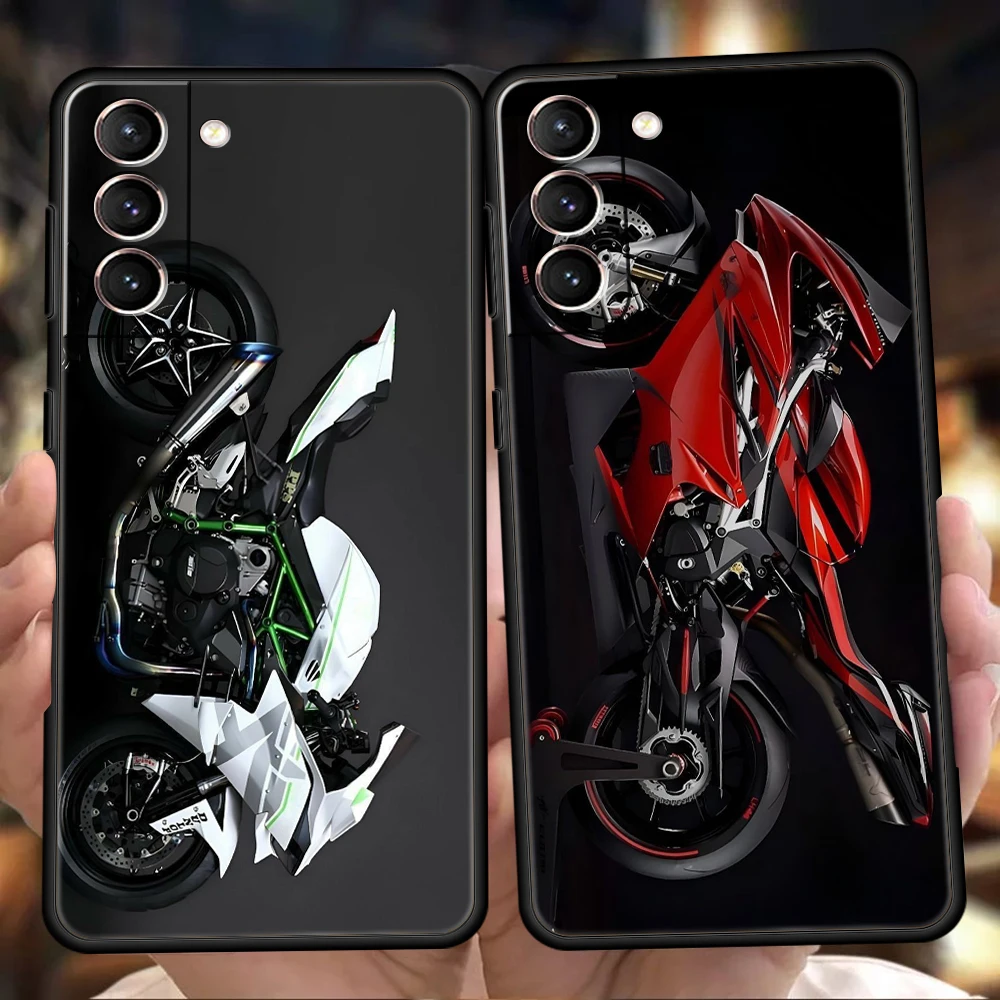 Sport D-Ducaties Cool Motorrad Phone Case for Samsung Galaxy S24 S23 S22 S20 S21 FE Ultra S10 S10E S9 S8 Plus 5G Soft TPU Shell