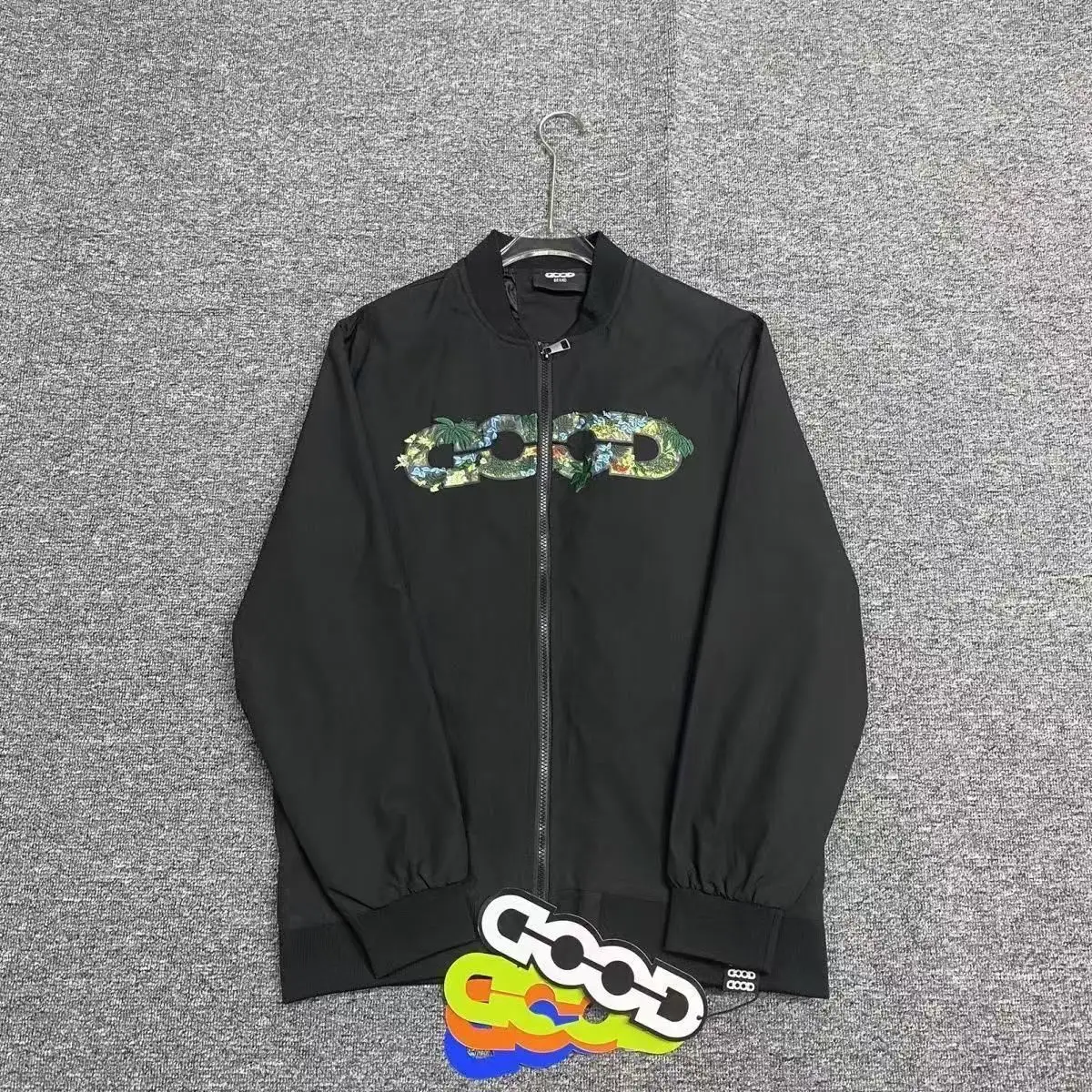 

Letter Print Baseball Jaet Men's Casual Outerwear ort Sle Polyester Fiber Long Sve Zipper Closure Faionable