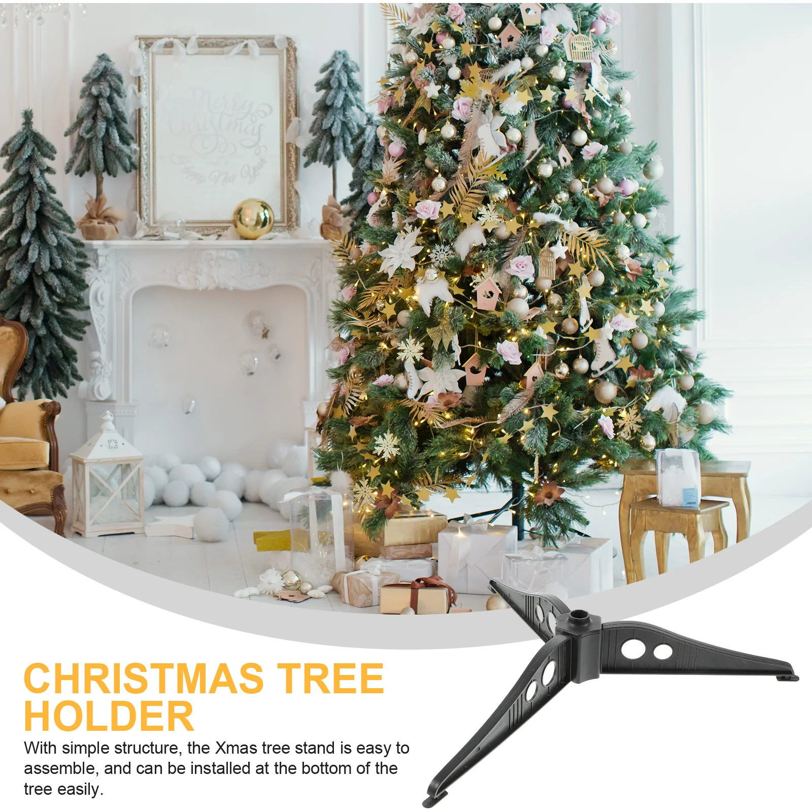 

Large Christmas Tree Base Small Plastic Xmas Stands Bracket Artificial Replacement