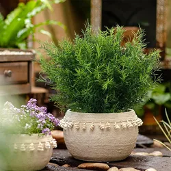 7 Forks Artificial Flowers Plastic Grass Wedding Home Room Garden Vase Decora Diy Photography Props Outdoor Bonsai Fake Plants