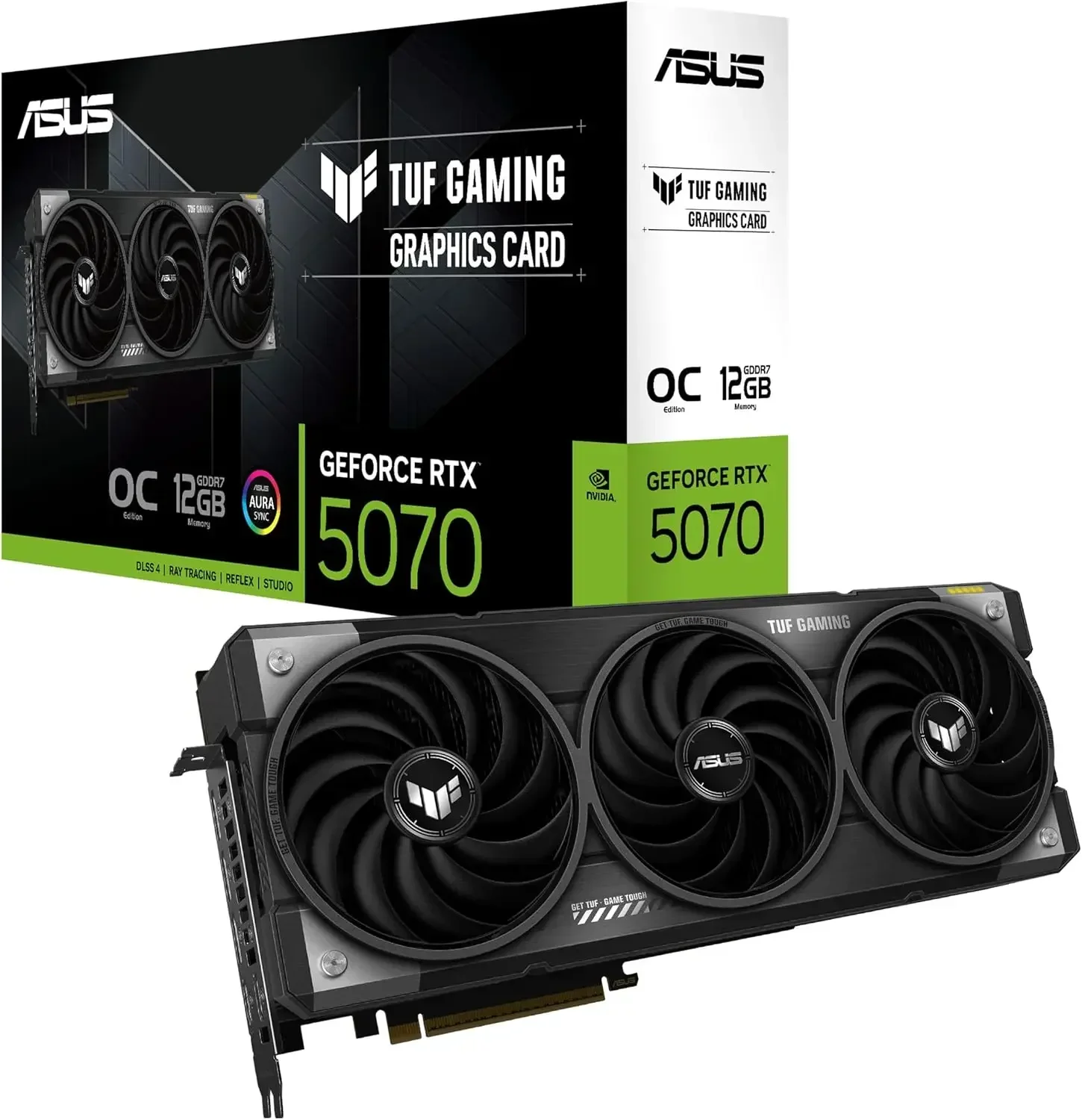 

NEW 100% ASUS TUF Gaming GeForce RTX ™ 5070 Ti 16GB GDDR7 OC Edition Gaming Graphics Card (PCIe® 5.0, HDMI®/DP 2.1, 3.125-slot
