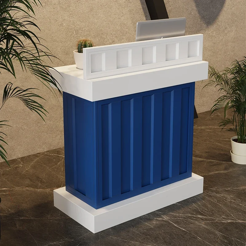 

Glamour Minimalist Bar Beautician Counter Counter Modern Reception Desk Professional Simple Mostrador Commercial Furniture