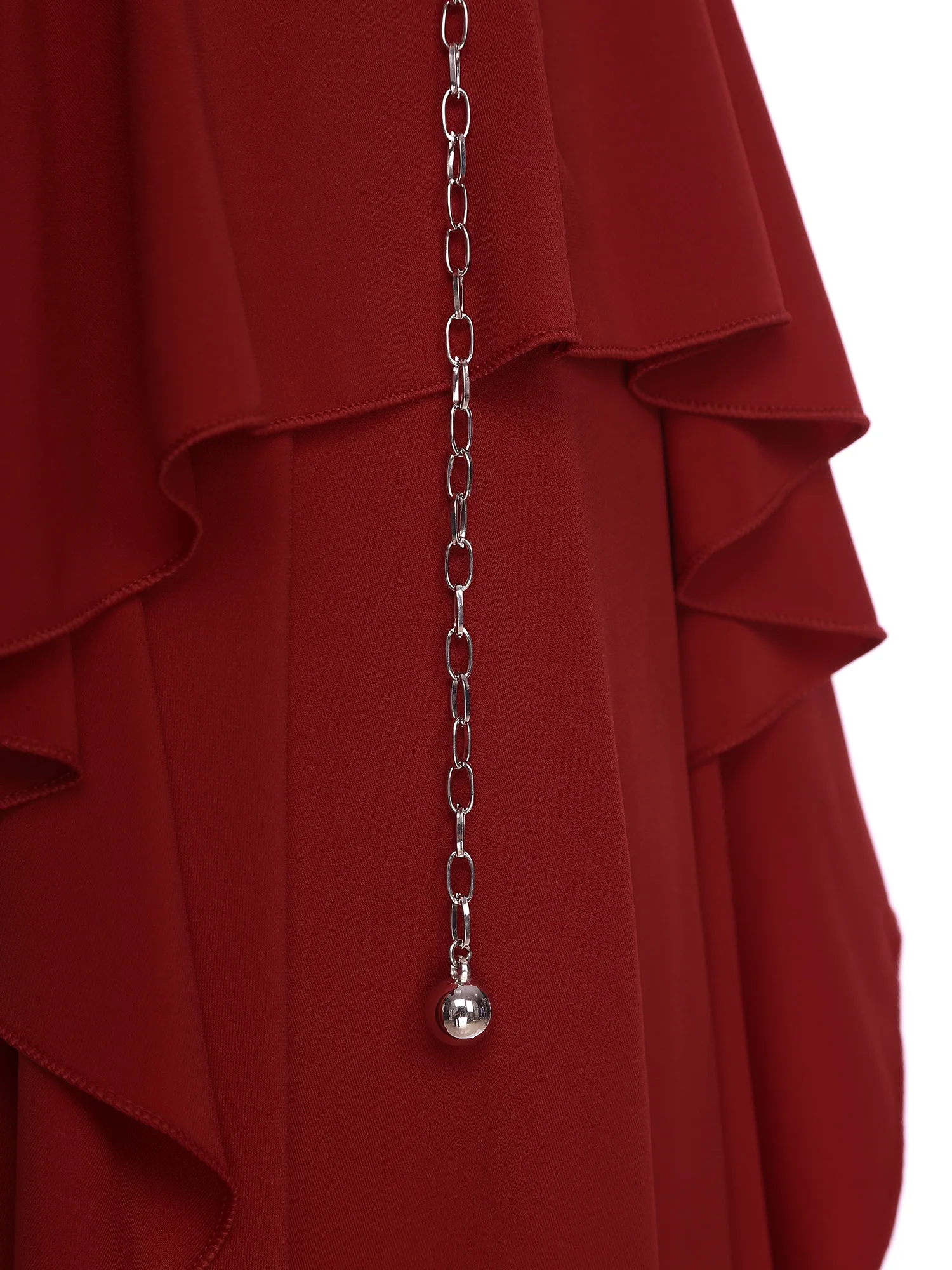 Gonna lunga da danza del ventre da donna con frange di strass, catena in vita, volant a cascata, gonna con spacco laterale per danza orientale, abbigliamento da ballo popolare